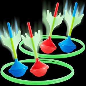 Joyfy 6 Pcs Lawn Darts Outdoor Games Set for Kids and Adults, Glow in The Dark Yard Games for Family Camping Backyard Activities - 1 of 4