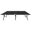 vidaXL Two Person Folding Sun Lounger Black Steel - 2 of 4