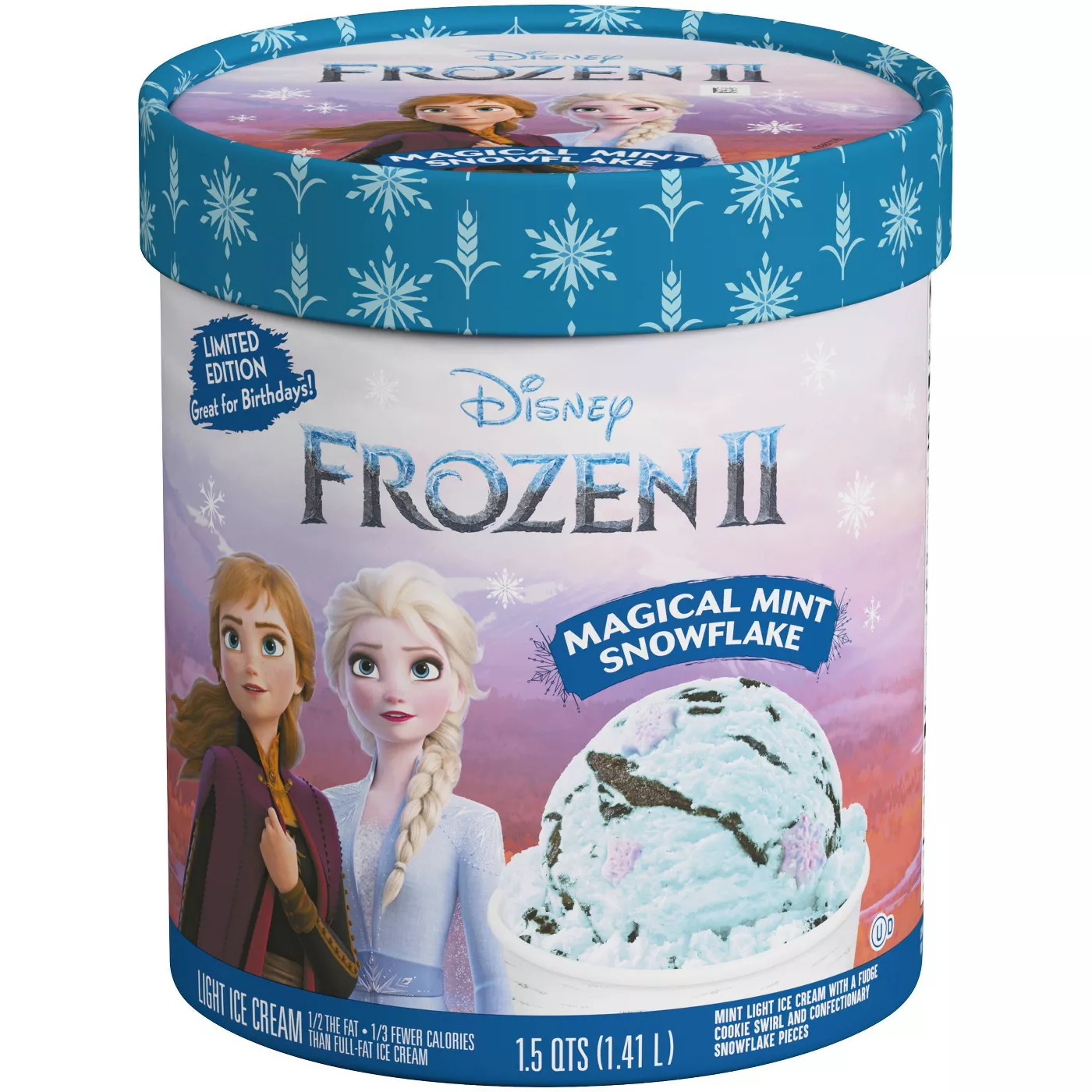 Frozen 2 Magical Mint Snowflake Ice Cream - 48oz - image 1 of 5