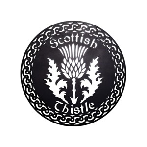 Slickblue Celtic Metal Wall Art – 12" Round Hanging Decor in 8 Irish Designs & 4 Finish Options for Home - 1 of 4