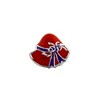 Black Bow Jewelry Sterling Silver & Enameled Red Hat Society Bead Charm - 2 of 4