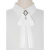 Elerevyo Women's Lace Tie Retro Ribbon Brooch Bowknot 1 Pc - 4 of 4