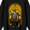 Sun Records Elvis King of Rock and Roll Adult Black Crew Neck Sweatshirt - 2 of 3