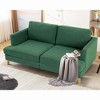Gericco 65" Deep Seat Loveseat Sofa, Mid Century Modern Couches for Living Room, Small Couches for Small Spaces Couches with Wooden Legs - 3 of 4