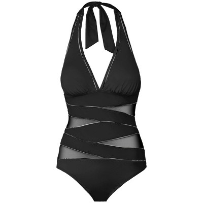 VENUS Womens Peek-A-Boo Halter One-Piece
