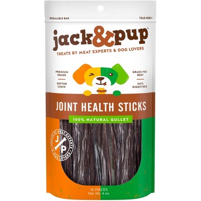 Jack & Pup Beef Gullet Sticks Dog Treats - 10pk