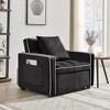 KTMBDW Sofa Bed Chair Convertible, Sleeper Sofa with Pull-Out Bed, 3-in-1 Futon Couch with Reclining Backrest and Side Pocket - 2 of 4