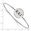 Black Bow Jewelry Sterling Silver Kappa Kappa Gamma Greek Life Bangle Bracelet 7 Inch - 2 of 3