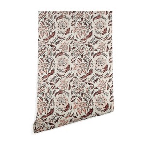 Deny Designs 2' x 4' Holli Zollinger Indie Floral Wallpaper Beige : Self-Adhesive, Botanical Pattern, Non-Toxic - 1 of 4