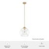 Xidane 12" Pendant Light Alturas Gold Metal Ceiling Fixture Dimmable 1 Bulb - 4 of 4