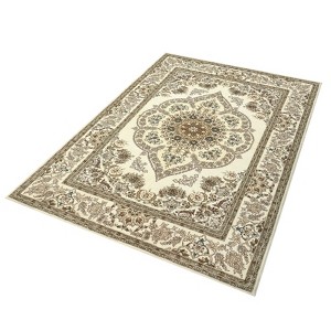 Area Rug,Washable Boho Floral Medallion ,3x5 Non-Slip Soft Low-Pile Printed Carpet for Indoor Decor in Entryway, Bedroom, Living Room,Kitchen, Yellow - 1 of 4