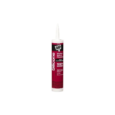 Dap Kitchen & Bath 100% Silicone Rubber Sealant 7079808640 : Target