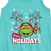 Girls' - Teenage Mutant Ninja Turtles - Happy Holidays Graphic Sleeveless Aline Dress - 2 of 3