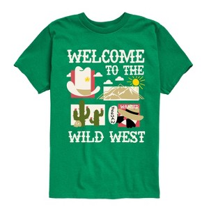 Boys' - Instant Message - Welcome To The Wild West Short Sleeve Graphic T-Shirt - 1 of 4