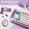 MaseiKar B75 PRO Wireless Mechanical Keyboard,75%Layout,Hot Swap Gasket Custom Structure,RGB Backlit,Bluetooth/Type-C/2.4G - 3 of 4
