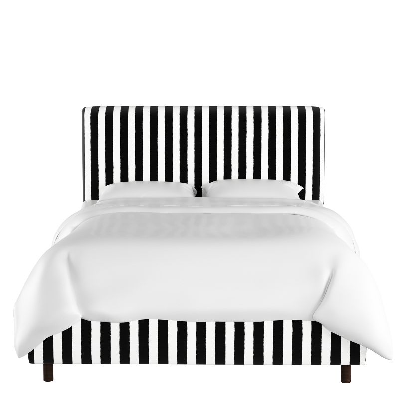 Skyline Furniture Olivia Striped Upholstered Bed, 1 of 6