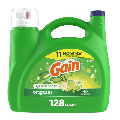 Gain + Aroma Boost Original Scent HE Compatible Liquid Laundry Detergent Soap
