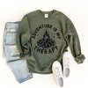 Simply Sage Market Women's Graphic Sweatshirt Adventure Is My Therapy - 3 of 3
