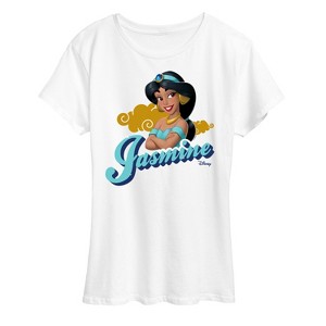 Women's - Disney Princess - Jasmine Headshot Short Sleeve Graphic T-Shirt - 1 of 4