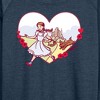 Women's - Wizard of Oz - Dorthy And Toto Heart Lightweight French Terry Slouchy - 2 of 4