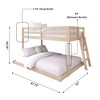 Bear Plywood Twin/Full Low Bunk - 2 of 4