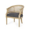 CAVINAS Polyester Accent Chair with Curved Backrest and Recessed Arms,Upholstered Living Room Chairs,Reading Chairs for Living Room - 4 of 4
