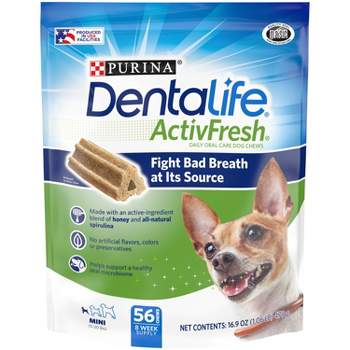 Dentalife Activefresh Chicken Mini Bone Large Bag Chewy Dog Treats - 56ct
