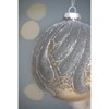 Syemin Decorative Objects Christmas Ball Ornaments Glass Decorative Hanging Ball Christmas Tree Ornaments Set of 6, Silver, 3.9"*3.9"*3.9" - 3 of 4