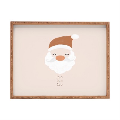Orara Studio Ho Ho Ho Santa Rectangular Tray -Deny Designs