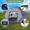 Easy Set Up Camping Tent, 4-5 Person Waterproof Family Tent for Hiking, Backpacking, and Outdoor Travel, Light Blue - 2 of 4