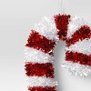 Christmas Red White Tinsel Wrapped Plastic Candy Cane - Wondershop™ - 3 of 3