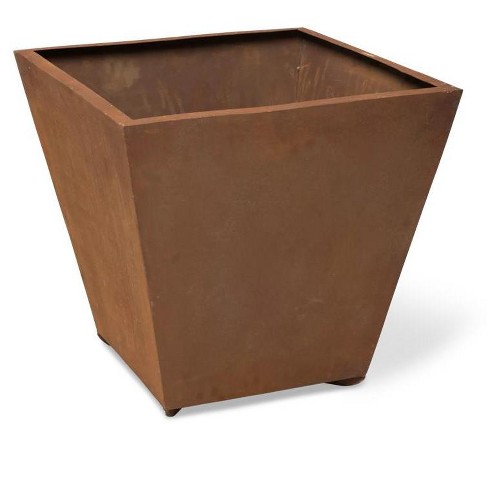 Corten Steel Tapered Square Planters - image 1 of 1