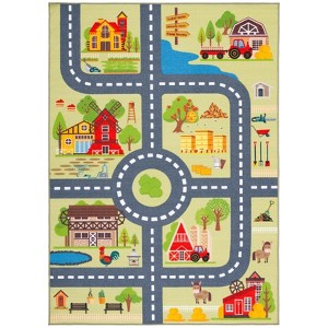 Kids Playhouse KPH232 Power Loomed Machine Washable Slip Resistant Rugs - Safavieh Kids - 1 of 4