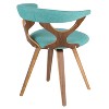 Gardenia Mid-Century Modern Dining Accent Chair with Swivel - LumiSource - image 4 of 4