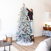 Sunnydaze Indoor Artificial Unlit Slim Christmas Tree with Metal Stand and Hinged Branches - 3 of 4