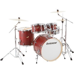 Ludwig BackBeat Elite 5-Piece Complete Drum Set With 22" Bass Drum, Hardware & Cymbals - 1 of 4