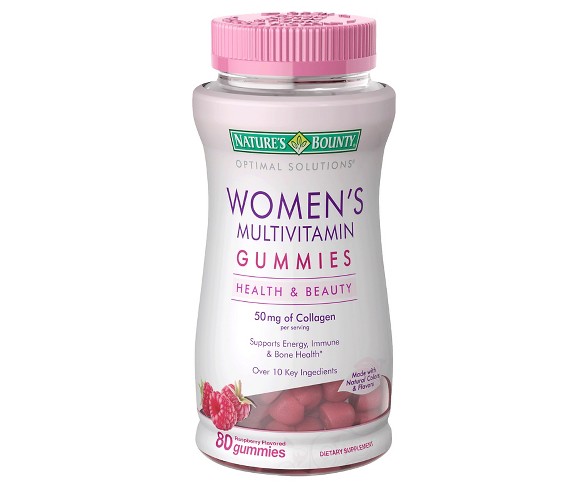 Optimal Solutions Women's Multivitamin Gummies - Raspberry - 80ct