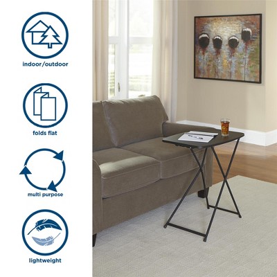 Black Molded Plastic Folding Activity Table Set