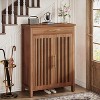Hommoo 5-Tier Shoe Storage Cabinet with Louvered Doors and Drawer - 4 of 4