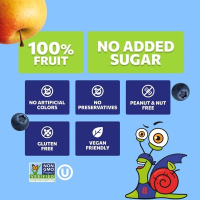Bob Snail Apple Blueberry Fruit Rolls - 3.53oz/10ct