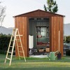 Gulches 6ft x 6ft Outdoor Metal Storage Shed with Metal Foundation ,With window - 2 of 4