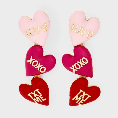 SUGARFIX by BaubleBar Valentine's Day Love Language Earrings