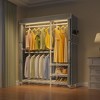 VIPEK V2LC Covered Clothes Rack with Dimmable LED Lights, 3000K Warm White, Freestanding Clothing Rack for Hanging Clothes - 2 of 4