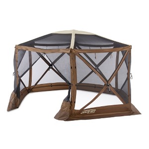 Clam Quick Set Escape Sky Screen Portable Camping Outdoor Gazebo Shelter, Brown - 1 of 4