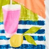 Women's Summer Lemon & Drink Graphic Scarf - Universal Thread™ White/Blue - 3 of 3