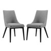 Set of 2 Viscount Dining Side Chair Fabric - Modway - 2 of 4