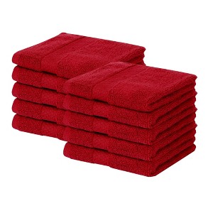 Splash Zero Twist 100% Ring Spun Cotton Face Washcloth Set – Reversible, 550 GSM, Soft, Lightweight, Highly Absorbent Towels for Bathroom - 1 of 4