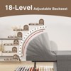 4 in 1 Sleeper Chair, Convertible Sleeper Sofa with Ottoman, Adjustable Backrest - 4 of 4