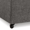 Modern Upholstered Storage Ottoman Bench with Casters and Hidden Compartment for Living Room -3irtyhousy - 3 of 4