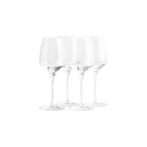 JoyJolt Layla Crystal White Wine Glasses - 13.5 oz - Set of 4